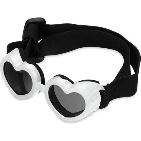 Lunettes Pour Chien - Protection UV Et Anti-Poussière - Lentilles Transparentes - Sangle Réglable - Pour Chiens Et Chatons - 1 Pièce (1/5)