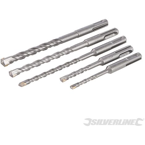 Silverline - Forets à Maçonnerie Sds-plus, 5 Pcs - 5 Pcs