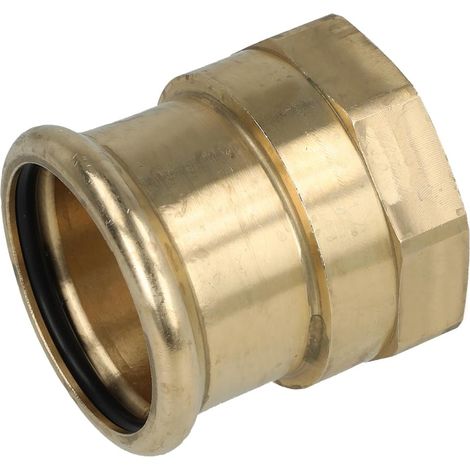 Raccord à sertir laiton rouge manchon de transition 42 mm x 1 1/2'' FF contour M