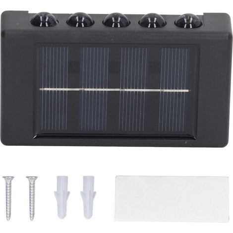 Doppelseitige, wasserdichte IP65 600mAh Solar-LED-Wandleuchte für den Außenbereich (1/5)