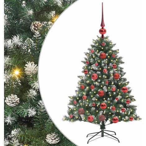 Sapin de Noël artificiel Vert 120 cm PVC, plastique et acier vidaXL