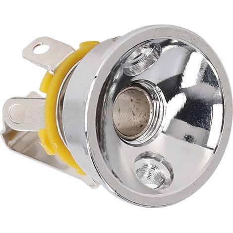 Douille de sortie jack 6.35mm pour guitare électrique, connecteur argenté, pièces de rechange (1/5)