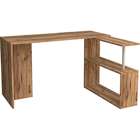 Bureau d'angle 2 étagères CAYKO (1/5)