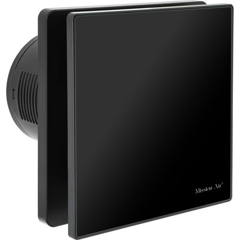 Ventilador de baño VENTIS PURE 100 negro H+T (1/5)