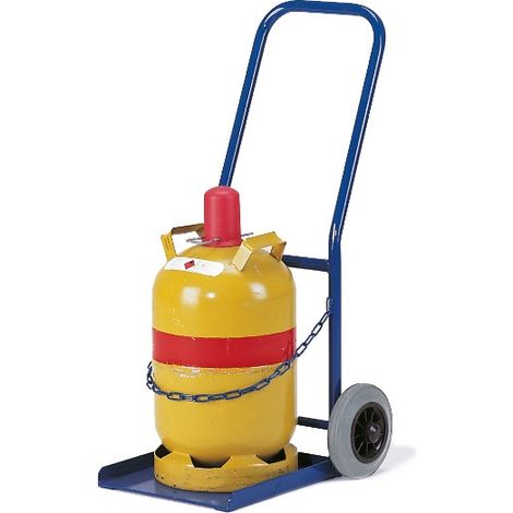 Rollcart Propangasflaschenroller 50kg Traglast für 1 Flasche Ø300mm Vollgummi