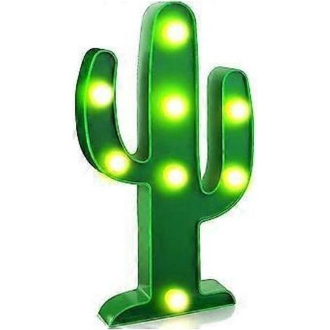 Veilleuse LED SZTXJ, lampe de table cactus LED verte, idéale pour la chambre d'enfant, cadeau ou décoration pour la maison ou les fêtes. (1/5)