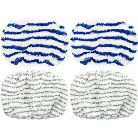 Juego de 4 accesorios para Rowenta Clean & Steam ZR005801/RY7/RY8, accesorios para máquinas de vapor, accesorios para limpiadores de vapor, almohadillas de microfibra lavables (1/5)