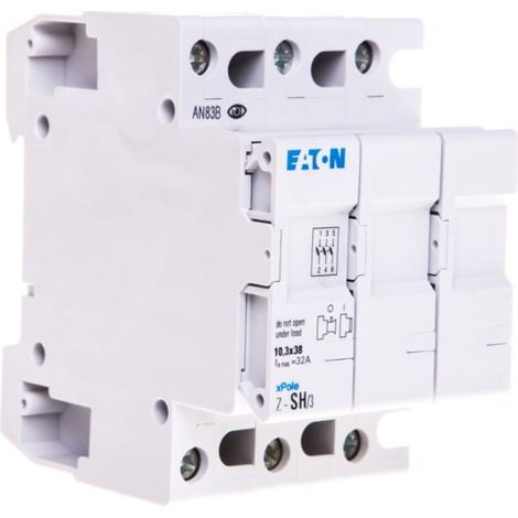 Interruptor fusible cilíndrico 3P 10x38mm ZSH3 263879