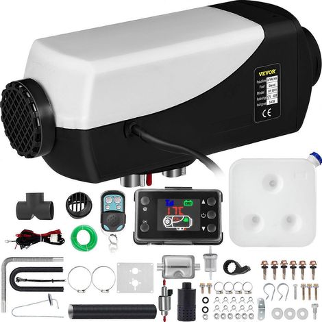 Chauffage d'air diesel 5 kW 12 V avec thermostat LCD, silencieux, 5000 W, compatible avec camions, bateaux, voitures et remorques. (1/5)