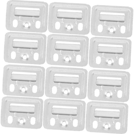 100 pièces Lot de Clips Métalliques Fixation Panneaux Muraux pour Meubles Agrafes de Montage pour Panneaux Intégrés Maintien Stable et Polyvalent