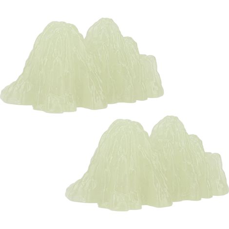 2 Pièces Fluorite Verte Minéraux Cristaux Spécimen Lumineux Super Brillant Décoration Rocher Aquarium Paysage Ornement (1/5)