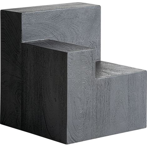 Table appoint en bois de manguier noir - noir (1/5)