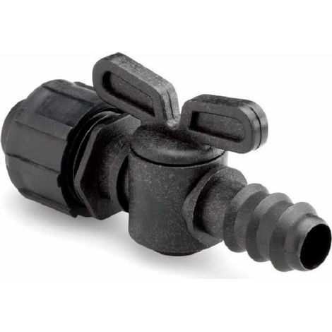 Llave de Paso Cinta de Riego 16mm a Tubo de Goteo 16mm con Cierre Roscado (1/2)
