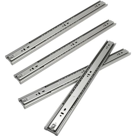 SWANEW Guide per cassetti Guide per carichi pesanti SoftClose Guide ad estensione completa 45 mm 450 mm 20 pezzi (1/5)