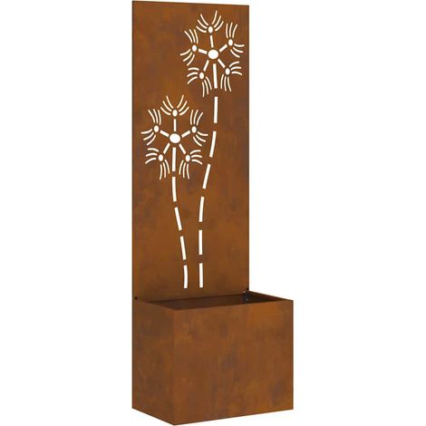 Écran de confidentialité de jardin Floral Rouillé 50 x 140 cm CFW527339 (1/5)
