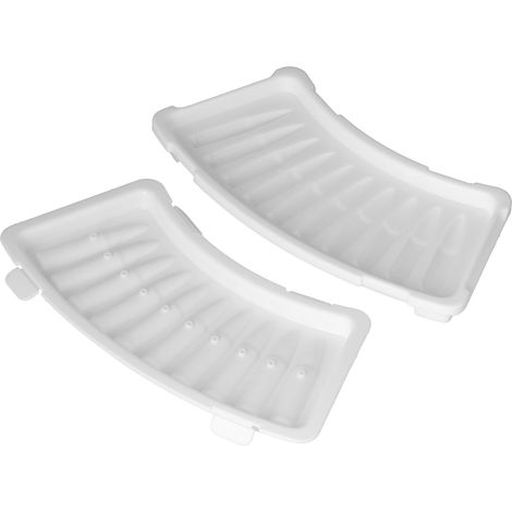 2Pcs Innovative Shaped Ice Tray with Lid White Multifunctional Ice Maker Mold for Home Summer