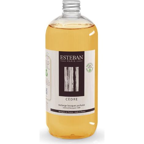 Esteban - Recharge pour bouquet parfumé Cèdre 1L
