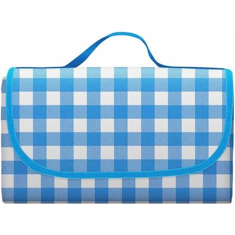 royaluxe -Couverture de pique-nique portable, couverture de plage imperméable et pliable, tapis de camping durable, grand espace, multicolore disponible, tapis de pique-nique extéri et intéri, carreau (1/5)