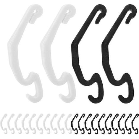 40 clips de verrouillage pour cages : clips latéraux pour cages à lapins, hamsters et poules - Boucles en plastique pour un montage facile et la création d'enclos pour animaux. (1/5)