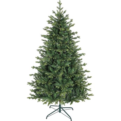 Sapin de Noël artificiel 180 cm, arbre de Noël réaliste avec 1660 pointes de branche articulée, support en métal, vert (1/5)