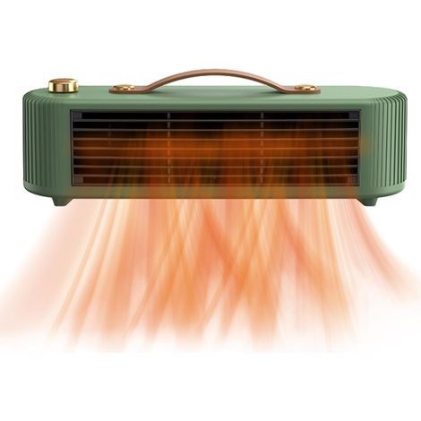 Tragbarer 800-W-Keramik-Heizlüfter mit Thermostat, Sicherheitsfunktionen für Camping/Badezimmer, Überhitzungsschutz, Kippschalter, geräuscharmem Betrieb, umweltfreundlich – Sonstige (1/4)