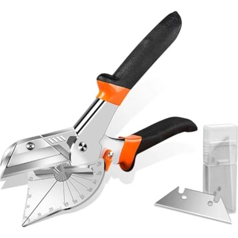 Cisaille à Onglet à Angle 45° -135° avec 10 Lames de Rechange (1/5)