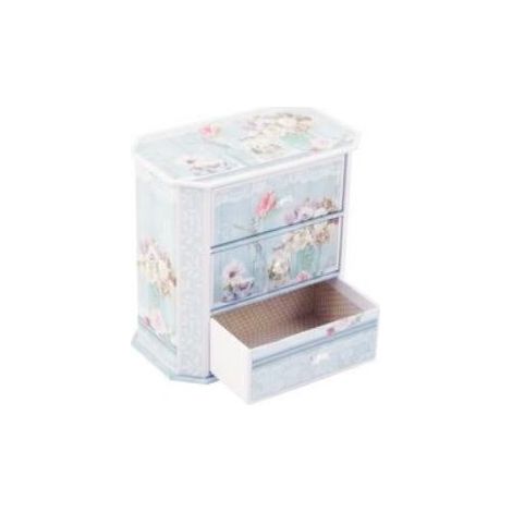 Porta gioie cassettiera azzurra (kit da 5)