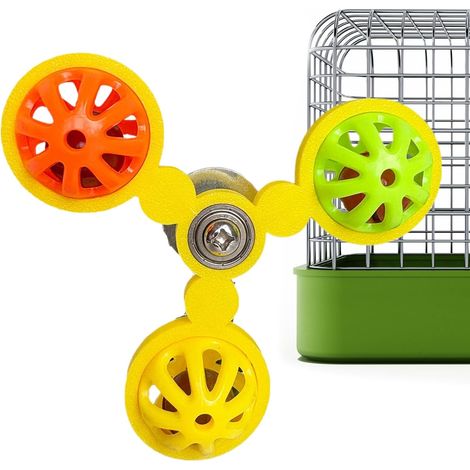 Boule Rotative Interactive pour Cage de Perroquets, Jeu Anti-Ennui pour Aras et Cacatoès (1/5)