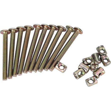 M6 Steel Hex Socket Furniture Connector Cap Bolts Fixings Screws (40mm)