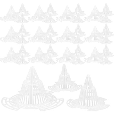 Lot de 60 Tamis de Drainage en Maille pour Pots de Fleurs, Filet de Protection Respirant pour Jardinières, 3 Tailles, Tamis à Terreau Anti-Fuite, Adapté pour Jardinage et (1/5)