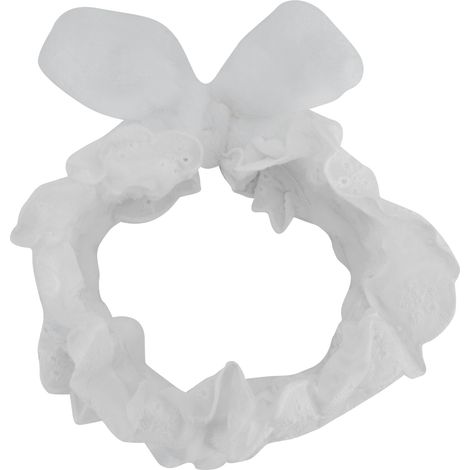 Bandeau à nœud papillon en dentelle douce et mignonne pour femmes, idéale pour se laver le visage et se maquiller au spa. (1/5)