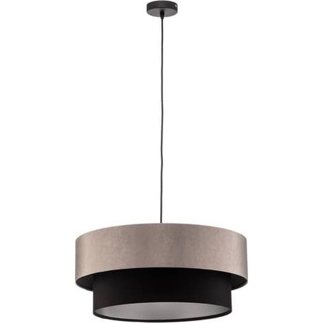 [NEUWERTIG] B-Ware Euluna Hängeleuchte Dorina Deckenlampe Deko-Pendelleuchte E27 silber schwarz Ø50