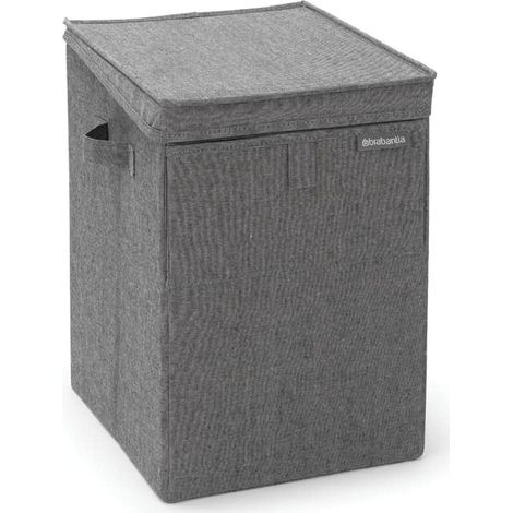 Cestino per la biancheria impilabile da 35 L - Nero Pepper - Brabantia (1/4)