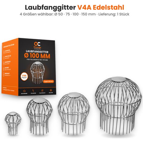 Edelstahl V4A Laubfanggitter Dachrinnensieb Dachrinnenschutz Laubfang Dachrinne