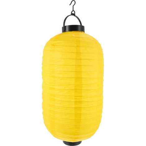 Lanterne Japonaise en Papier Jaune Pliable et Réutilisable Structure en Fer, Décoration pour Festival ou Restaurant Style Simple et Élégant (1/5)