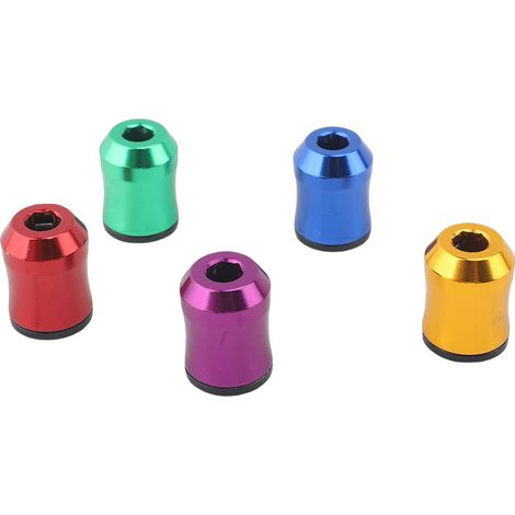 Lot de 5 rallonges de foret à tige hexagonale pour visseuse électrique, aimant en alliage d'aluminium (1/5)