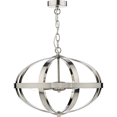 DAR SYMBOL - Suspension Cage Chrome Satiné, 3x E14 (1/4)