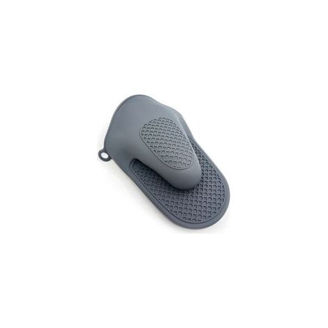 Gants de cuisine en silicone gris, résistants à la chaleur et aux brûlures (1/5)