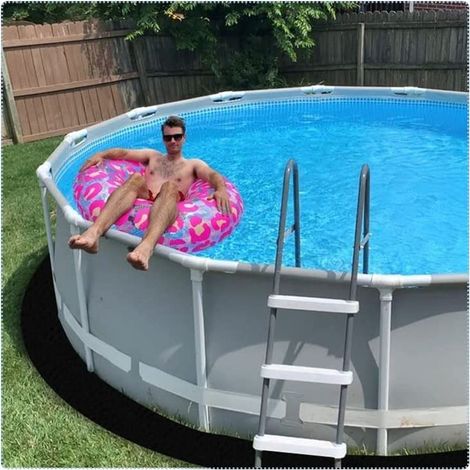 Tapis De Sol Pour Piscine Ronde 4m Durables Et Anti-Perforation- (1/5)