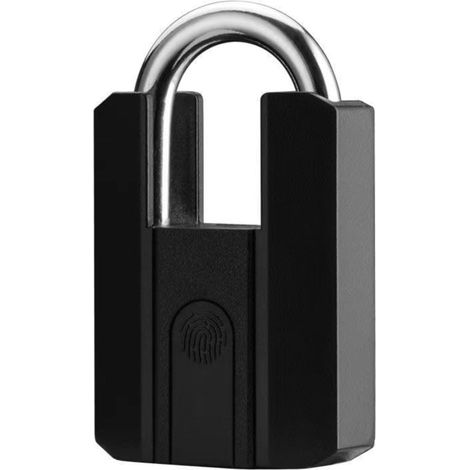 Pack of 40 IP67 Waterproof Fingerprint Padlocks, 3-Secure AES Security Zinc Alloy Locks for School, Gym, Luggage Locker, Black (1/5)