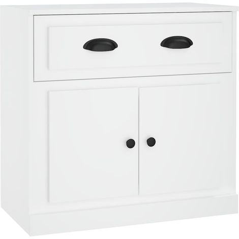 Sideboard/Anrichte/Buffet Weiß 70x35,5x67,5 cm Holzwerkstoff LXWW952361 (1/5)