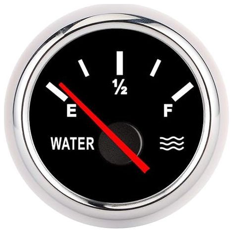 2-Zoll-Wassertank-Füllstandsanzeiger, 2-Zoll-Zeiger-Wassertank-Füllstandsanzeiger, hochpräziser universeller Tank-Füllstandsanzeiger für LKW, Boot, (1/5)
