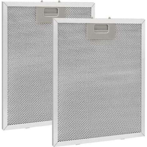2-teiliger Metallfettfilter für Dunstabzugshauben 320x260mm, Netzfilterzubehör für Dunstabzugshauben (1/5)
