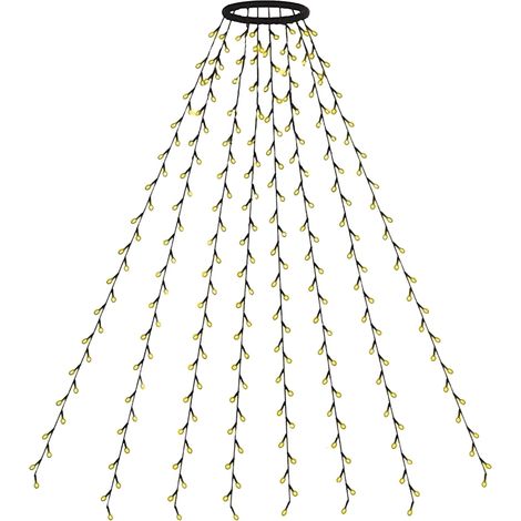 Guirlande Lumineuse Pour Arbre De Noël - 280 Led - Commande À Distance - Étanche Ip44 - Alimentation Usb - 200 Cm