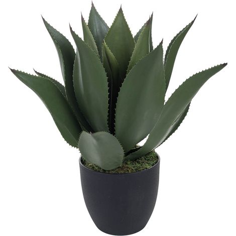 Planta agave decorativa artificial verde 51x51x51h cm (1/5)