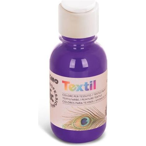 PRIMO Colore per Tessuto 125 ML Viola a Base d'Acqua Senza Fissatori per Stoffa (1/2)