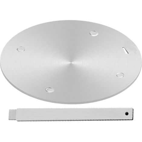 Plaque de Conduction de Chaleur en Acier Inoxydable Adaptateur à Induction pour Cuisinière à Gaz avec Poignée Amovible (1/5)