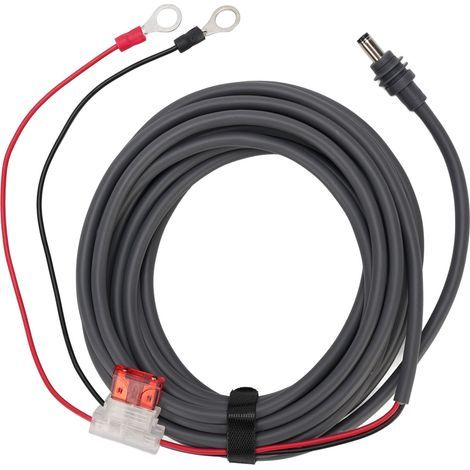 Cable de alimentación para satélite DIY de 18 AWG, cable de extensión con portafusibles para automóvil, conector DC ATC ATO, 5 m / 16,4 pies (1/5)