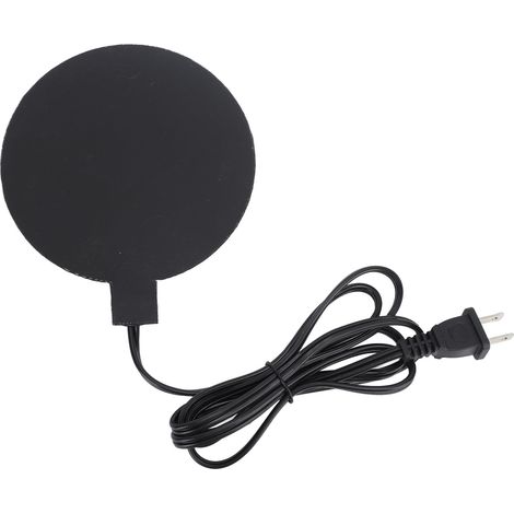 Base chauffante 35W pour abreuvoir volaille, cordon 1,7m, Ø15cm, compatible seau métal, prise US 120V (1/5)
