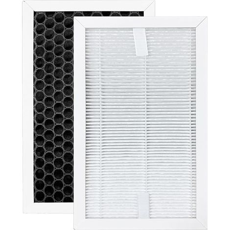 Lot de 2 filtres HEPA et à charbon actif pour déshumidificateurs Bosch Dry Series 1000, 2000 et 4000, purification d'air 2 en 1 et haute efficacité. (1/5)